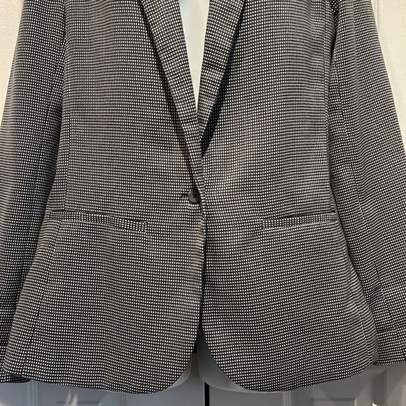 Silence+Noise Black/White Lined‎ Blazer Size L(runs smaller) NWOT - Picture 3 of 13